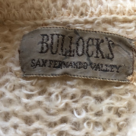 Beautiful Vintage Bullocks Sweater Button Front Cardigan Collar Small Medium S/M - Picture 9 of 9